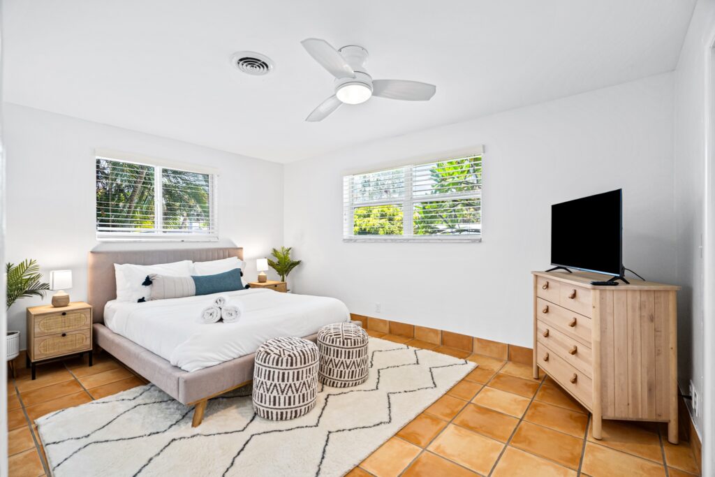 Bedroom at Enchanted Palms Villa