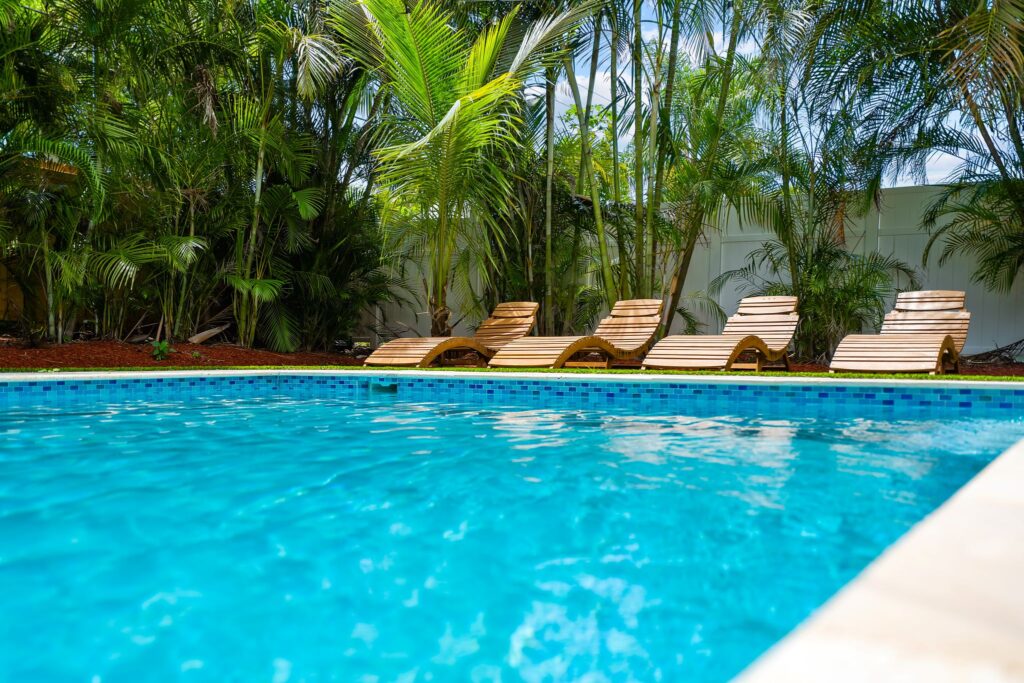 Beautiful pool area in Vacation Home Rental